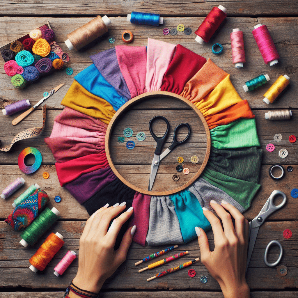 diy upcycled t-shirt headbands