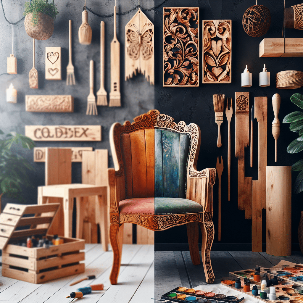 Upcycling Wooden Chairs into Playful Indoor Furniture