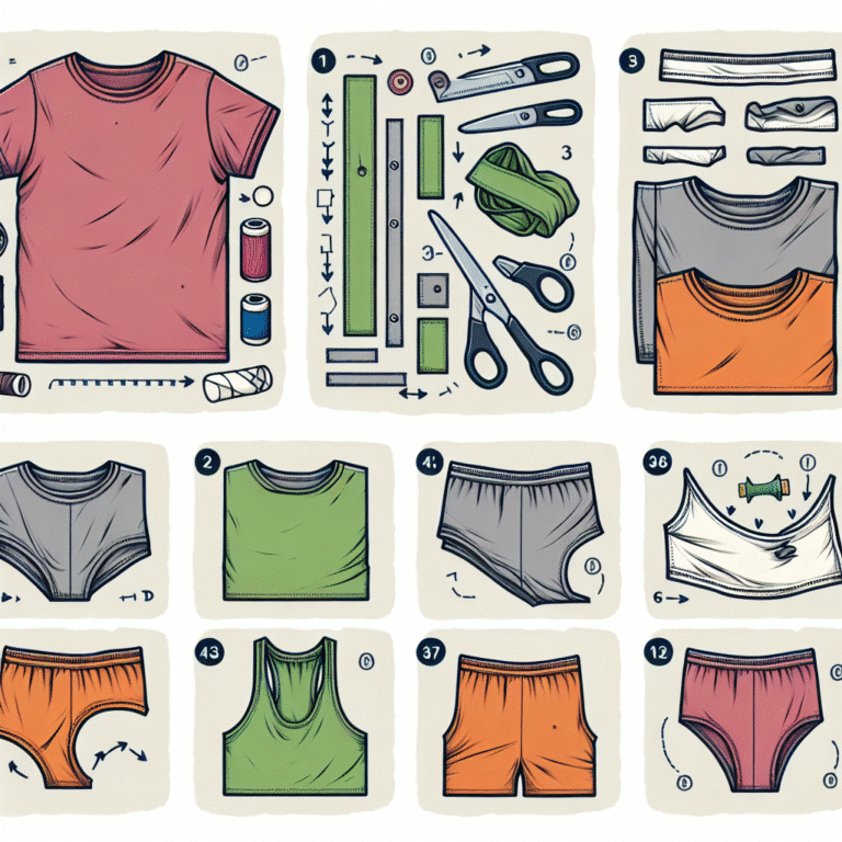 upcycling t-shirts into comfy sleepwear