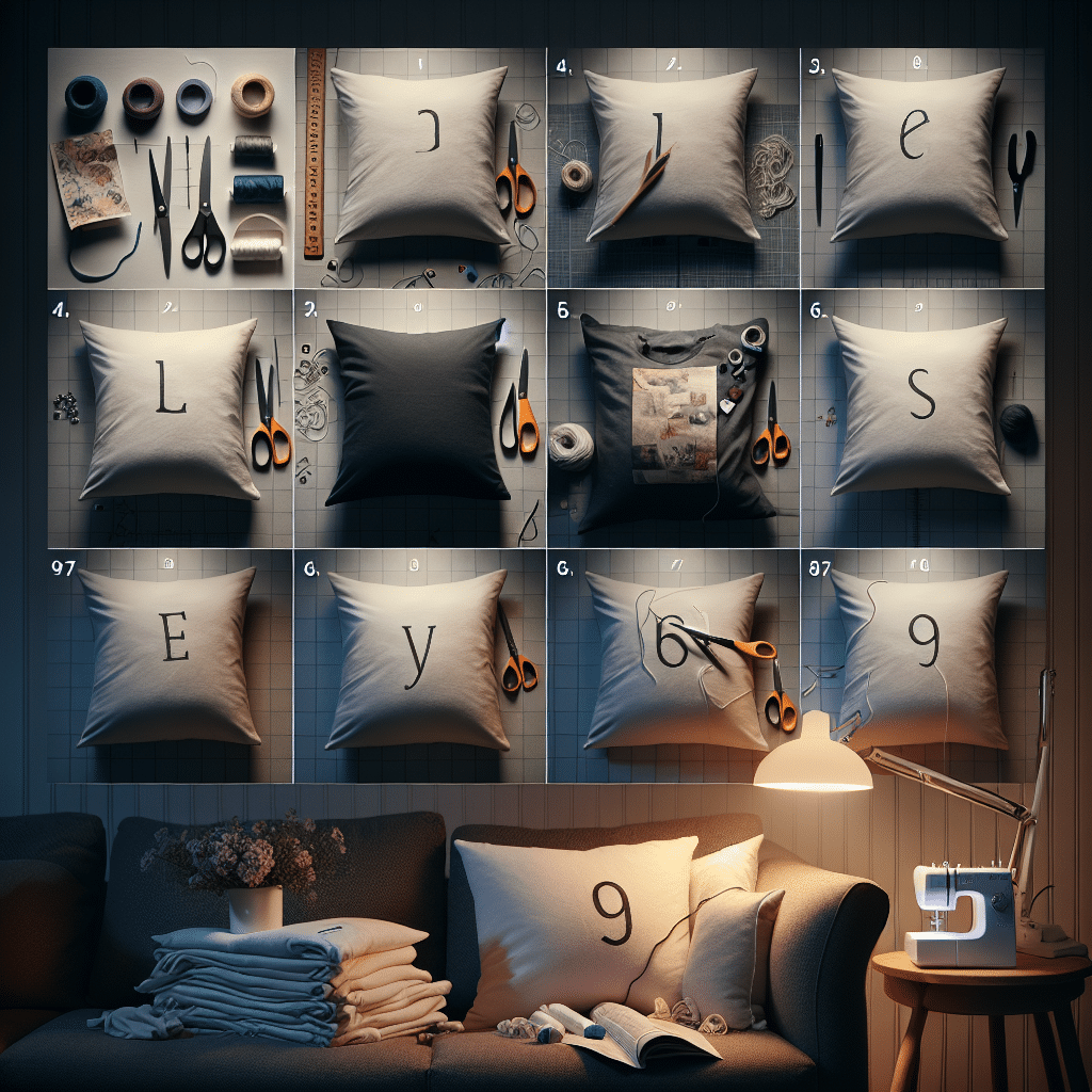 step-by-step guide to making t-shirt pillows