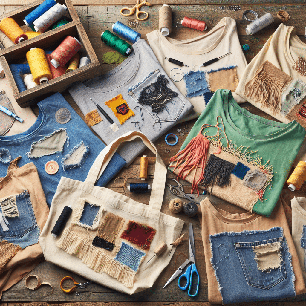 reimagining old t-shirts as trendy tote bags