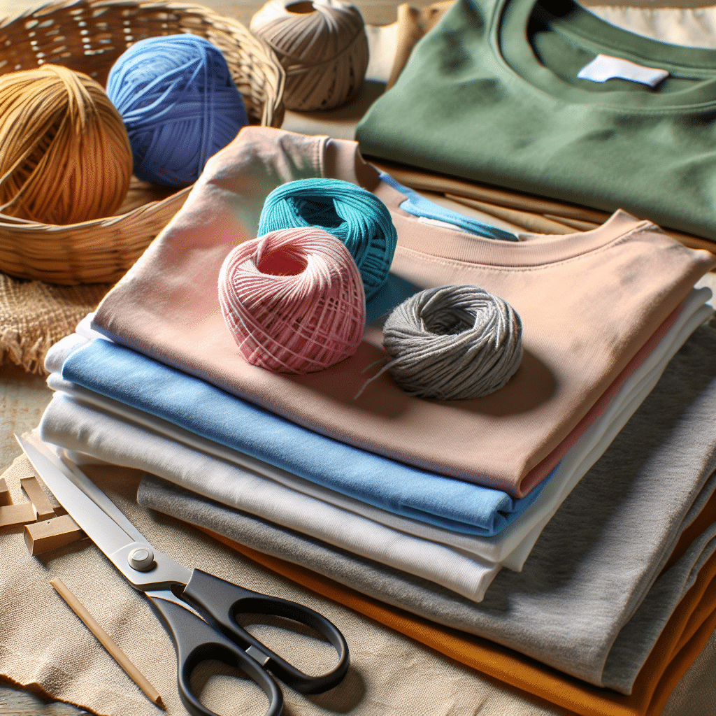 creating t-shirt yarn for crafts