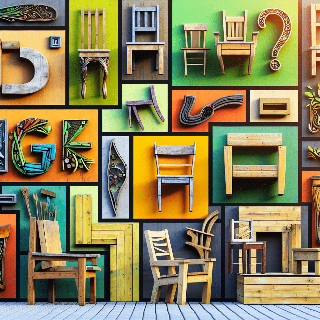 Repurposing Wooden Chairs into Eye-Catching Art Pieces