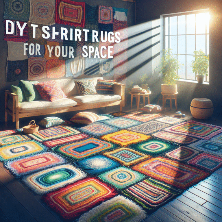 diy t-shirt rugs for your space