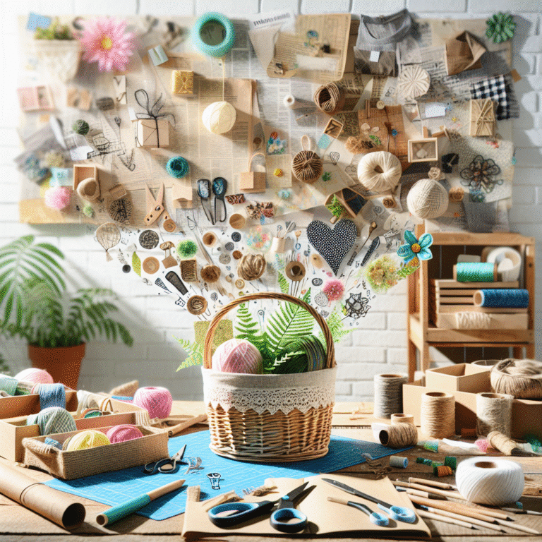 craft decorative baskets from upcycled materials: practical and pretty storage solutions