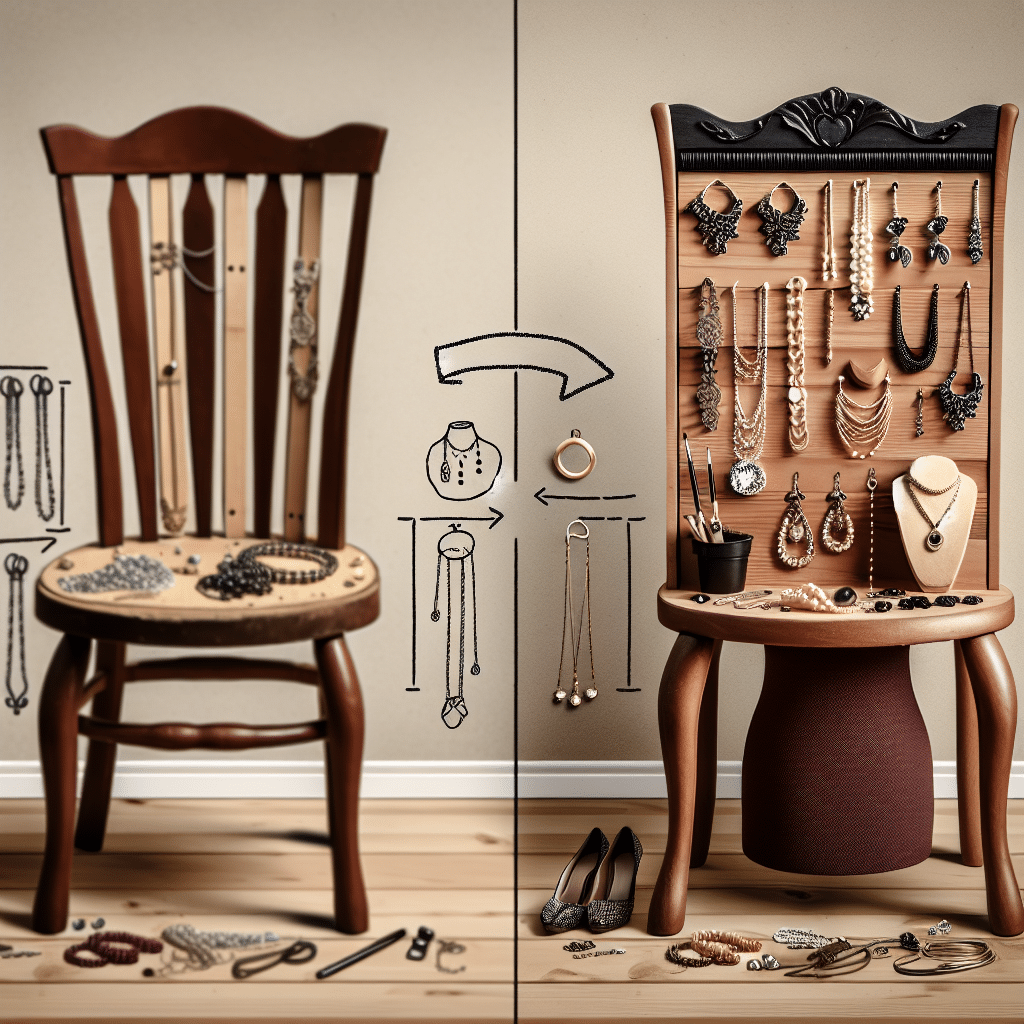How to Turn Old Chairs into Stylish Jewelry Holders