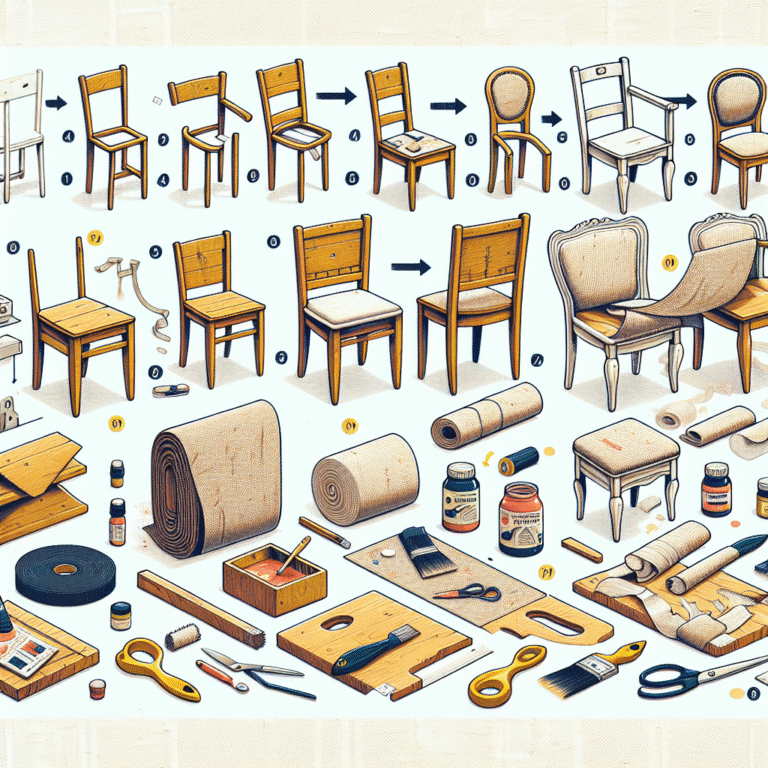 How to Use Fabric to Upcycle Old Wooden Chairs