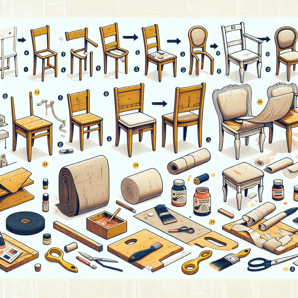 How to Use Fabric to Upcycle Old Wooden Chairs