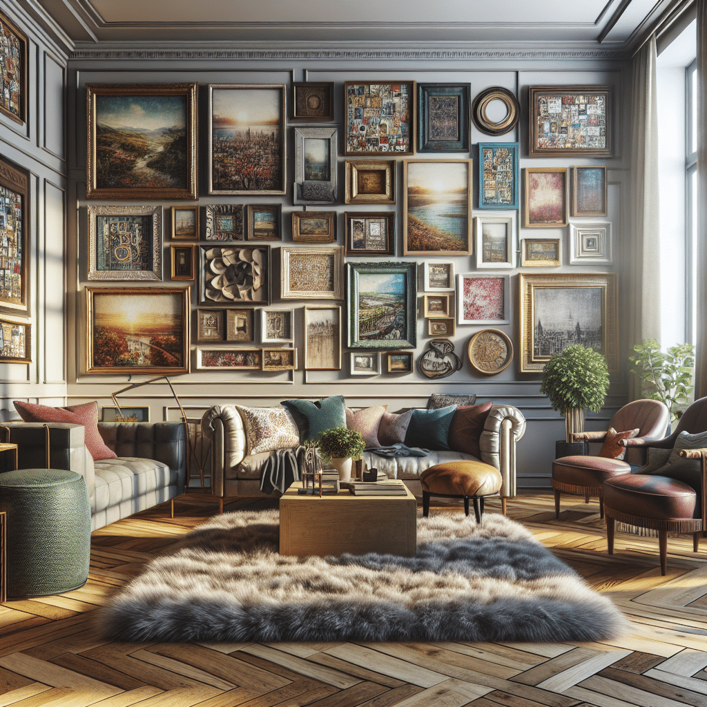 decorating home with upcycled picture frames