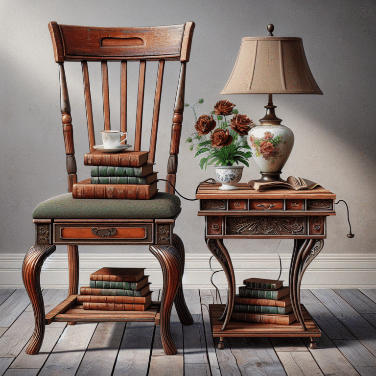 Reimagining Old Chairs: A Stylish Side Table Guide