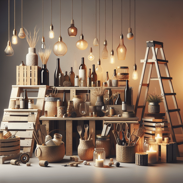 upcycling everyday items for modern home decor