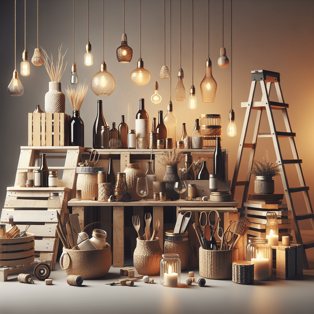 upcycling everyday items for modern home decor