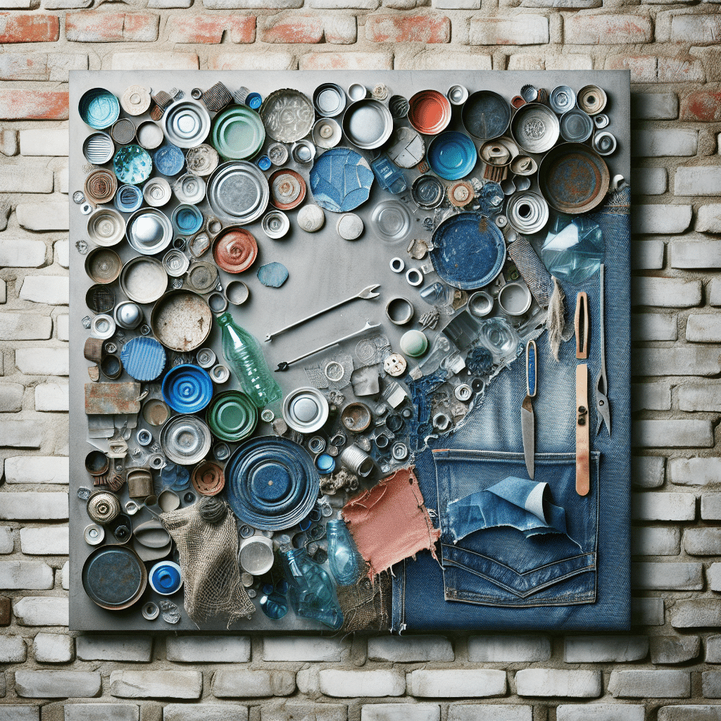 diy wall art from recycled materials