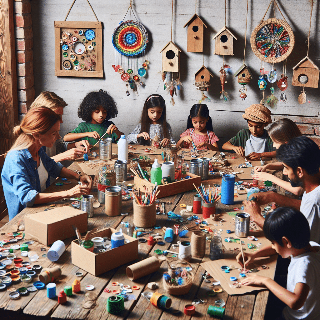 upcycled crafts for kids and adults: fun projects that everyone can enjoy