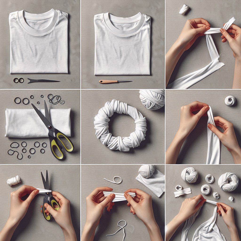 how to make a t-shirt bracelet